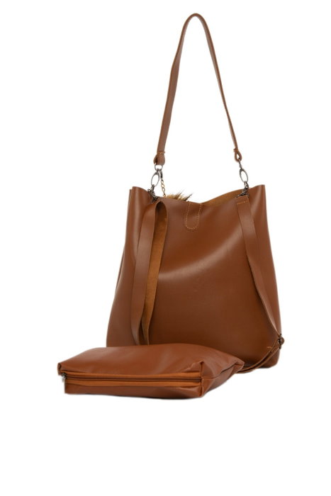 Zoozie Bags Bolso Bandolera Camel con Detalle de Flecos Zoozie Bags Bolso Bandolera Camel con Detalle de Flecos